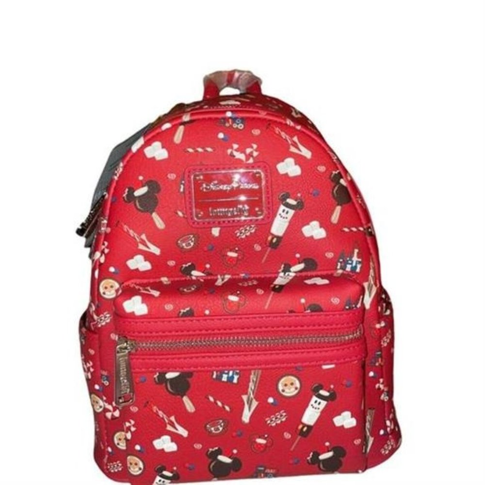 2021 Disney Parks Christmas Loungefly Happy Holidays Snacks Treats Backpack